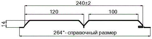 Фото: Сайдинг Lбрус-15х240 (ПЭ-01-RR32-0.45) в Черноголовке