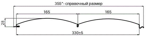 Сайдинг Woodstock-БР-28х330 (ECOSTEEL_T-12-Орех-0.45) в Черноголовке