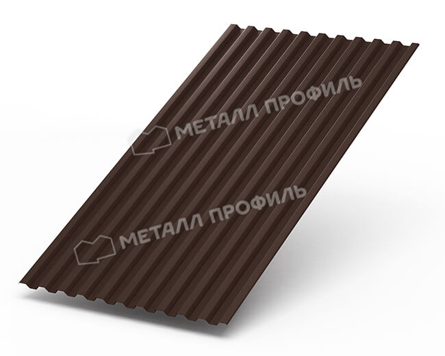 Профнастил С21 х 1000 - B (Steelmatt-20-8017-0.4±0.08мм) в Черноголовке