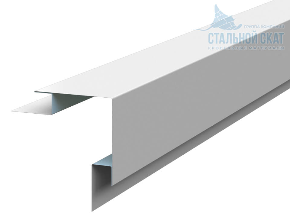 Планка угла наружного сложного 75х75х3000 (ПЭ-01-9010-0.45) в Черноголовке