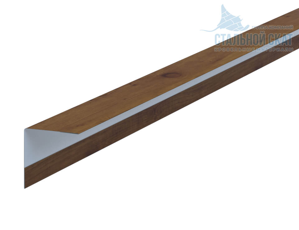 Фото: Планка угла наружного 30х30х3000 (ECOSTEEL_T-12-Дуб-0.45) в Черноголовке