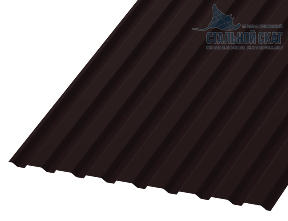 Фото: Профнастил МП20 х 1100 - A (VALORI-20-DarkBrown-0.5) в Черноголовке