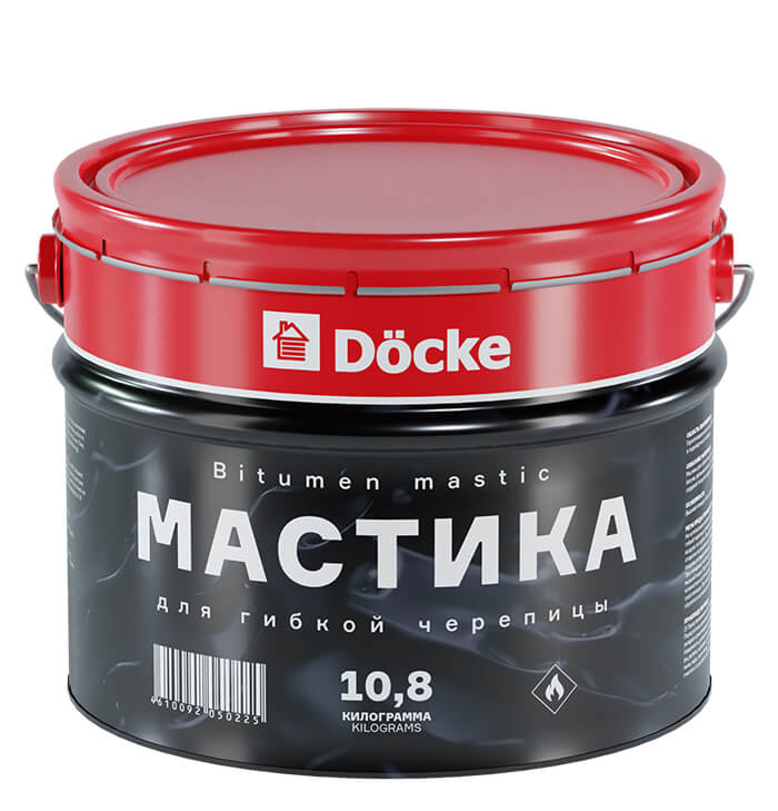 Мастика Döcke для гибкой черепицы 10л (10,8кг)