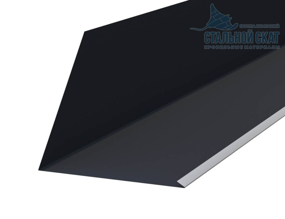 Планка примыкания верхняя к трубе FASTCLICK 250х240х2000 (VALORI-20-Grey-0.5)