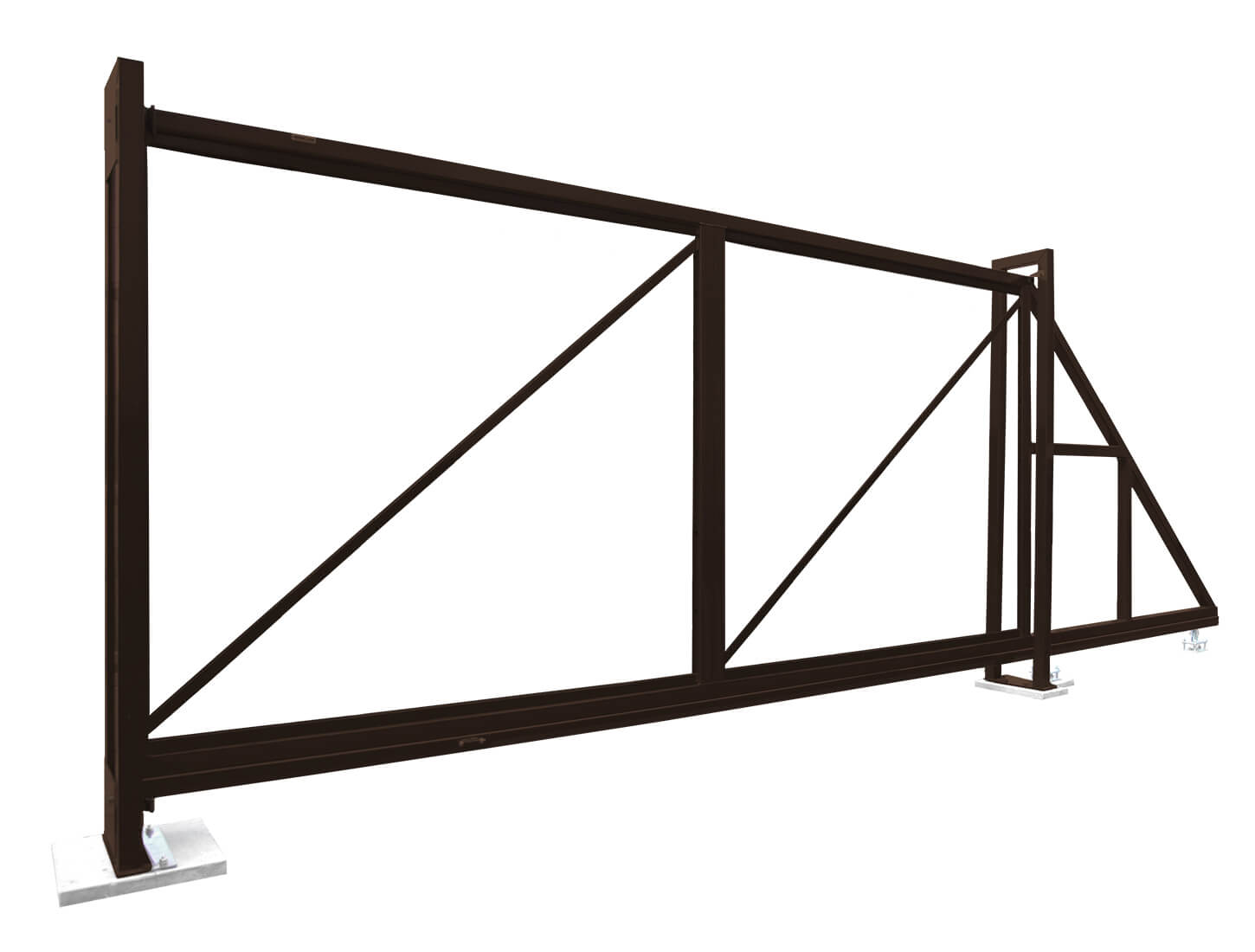 Ворота откатные Colority Zinc 2,03x4,0 RAL 8017